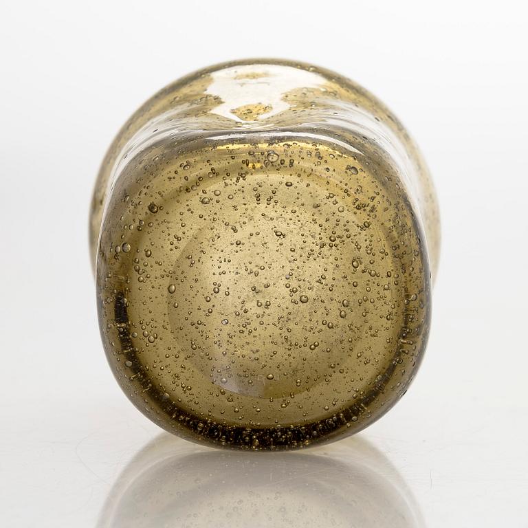 Runar Engblom, a 1940s/50s  glass vase, signed Runar Engblom Riihimäen Lasi Oy.