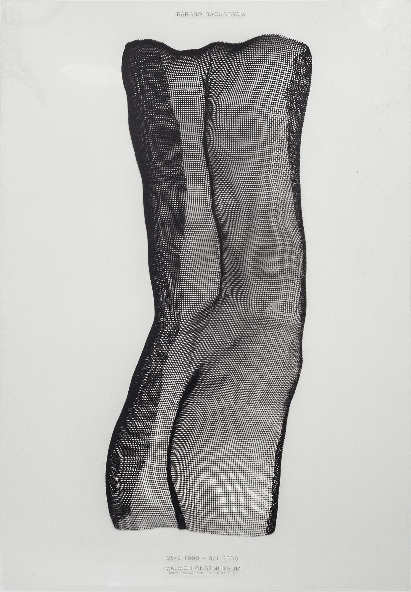 BARBRO BÄCKSTRÖM, utställningsaffisch, screentryck på plast.