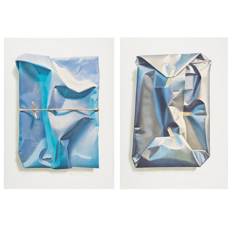 Yrjö Edelmann, two lithographs in colour, 'Heaven and Ocean', signed and numbered 830/1500.