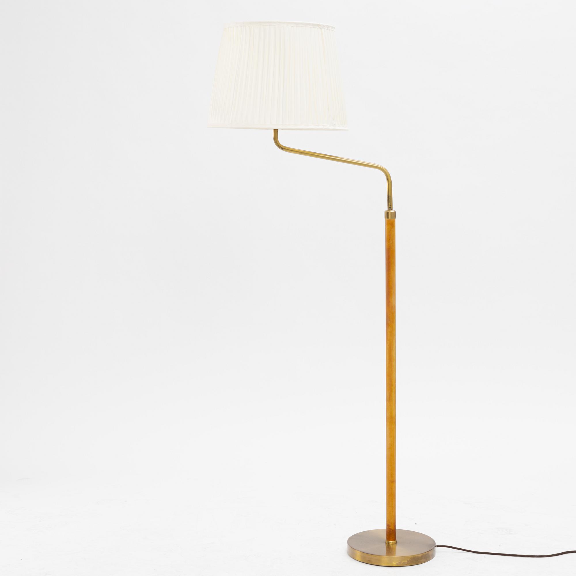 Bertil Brisborg, a floor lamp model "31644", Nordiska Kompaniet, 1940s.