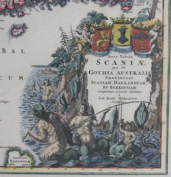 KARTA, J B Homann, 1700-tal.