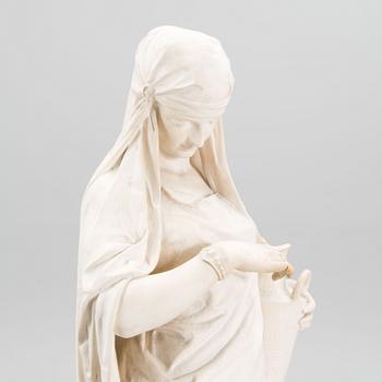 JOHANNES TAKANEN, plaster, signed Roma 1877.