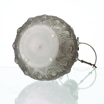 René Lalique, bordslampa, "Fougères", Frankrike 1920-30-tal, modell 923.
