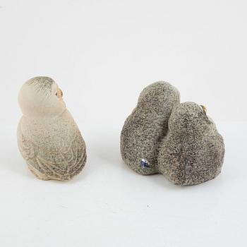 Paul Hoff, a set of  two figurines, Gustavsberg, Sweden.