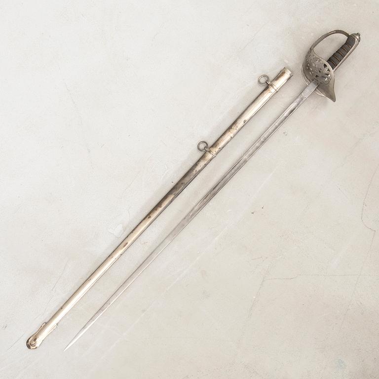 A British infantry officer's sword 1897 pattern, with scabbard.