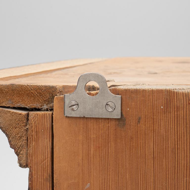A corner cabinet, 18th Century.
