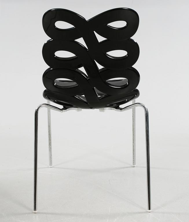 Four late 20th century "Diva" chairs designed by Gino Carollo for Ciacci Kreaty.