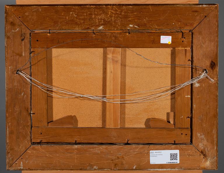 LUDVIG RICHARDE, olja på duk limmad på skiva, signerad Vinga -99.