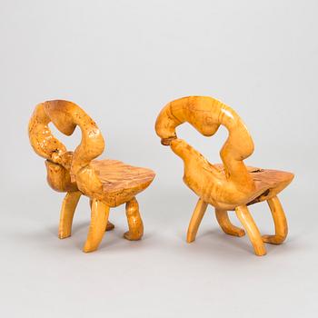 Pöytä ja tuoleja, 2 kpl, 1960/1970-luku.