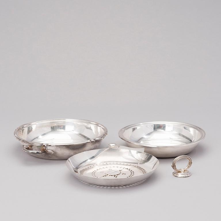 KAROTTER, 2 st, försilvrad, Mappin & Webb, England 1900-tal.