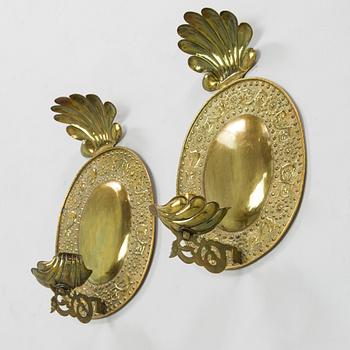 A pair of wall sconces, early 20th century.
