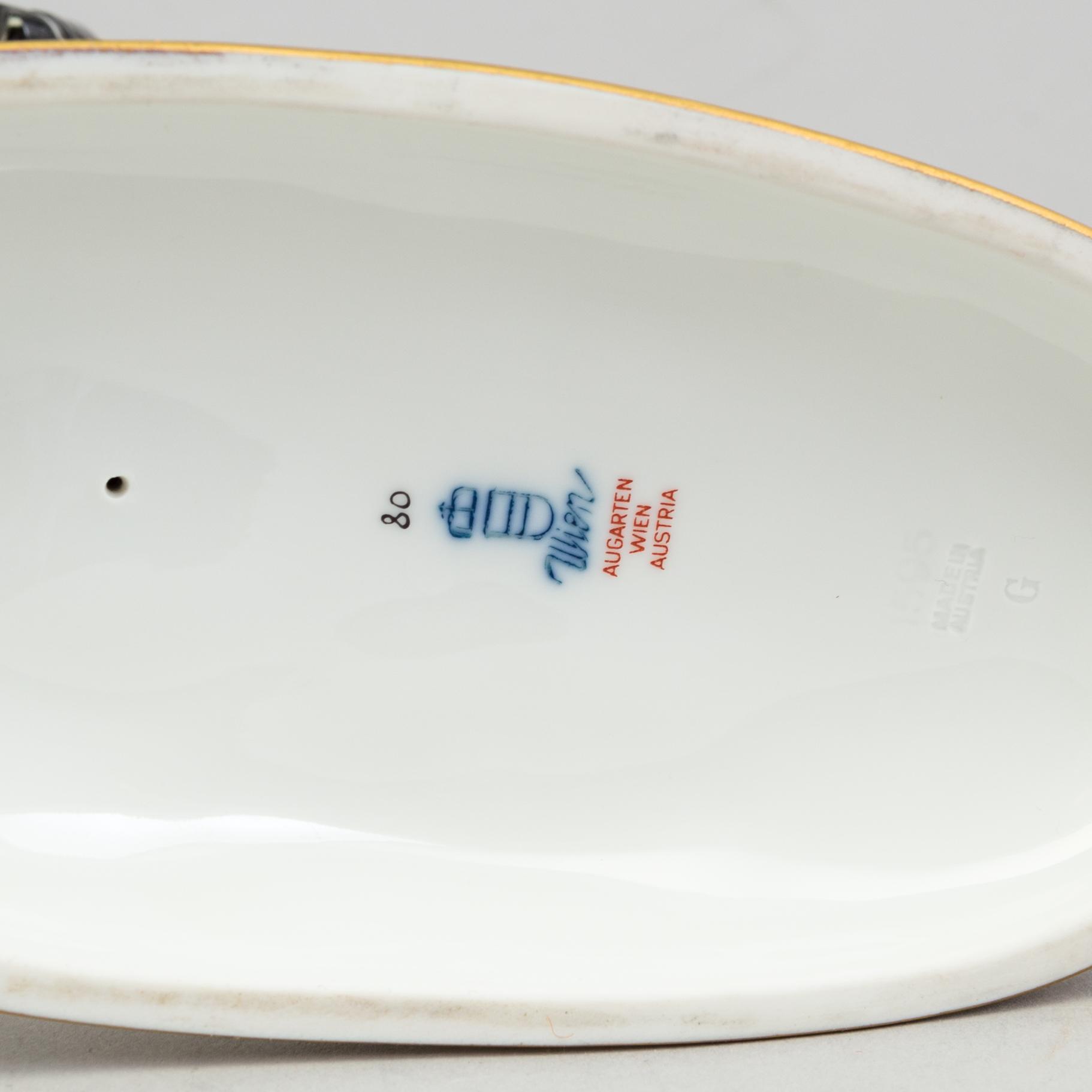 A porcelain figurine, Augarten, Vienna, Austria, 20th century.