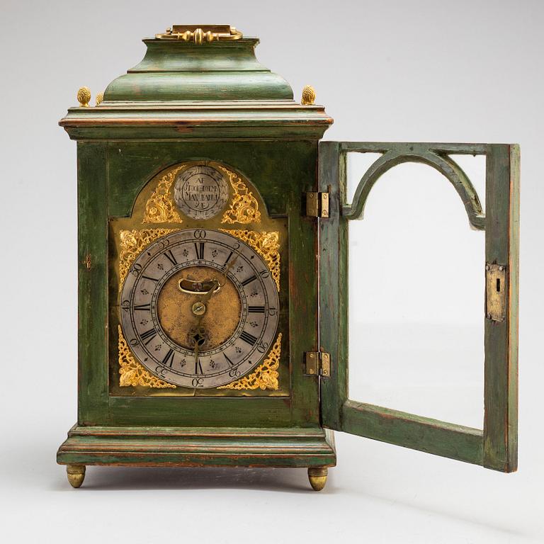 A Swedish Late Baroque table clock from Stockholm Manufabrique.