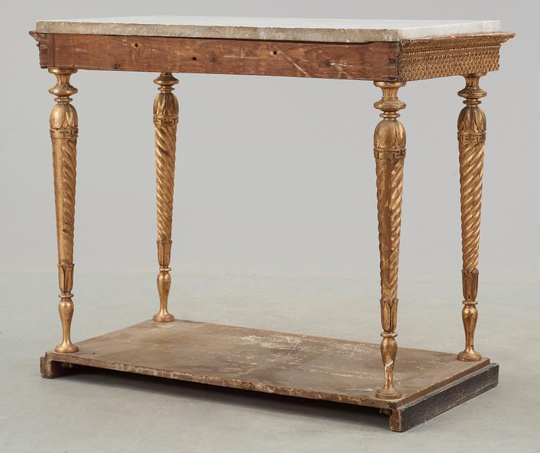 A late Gustavian circa 1800 console table.