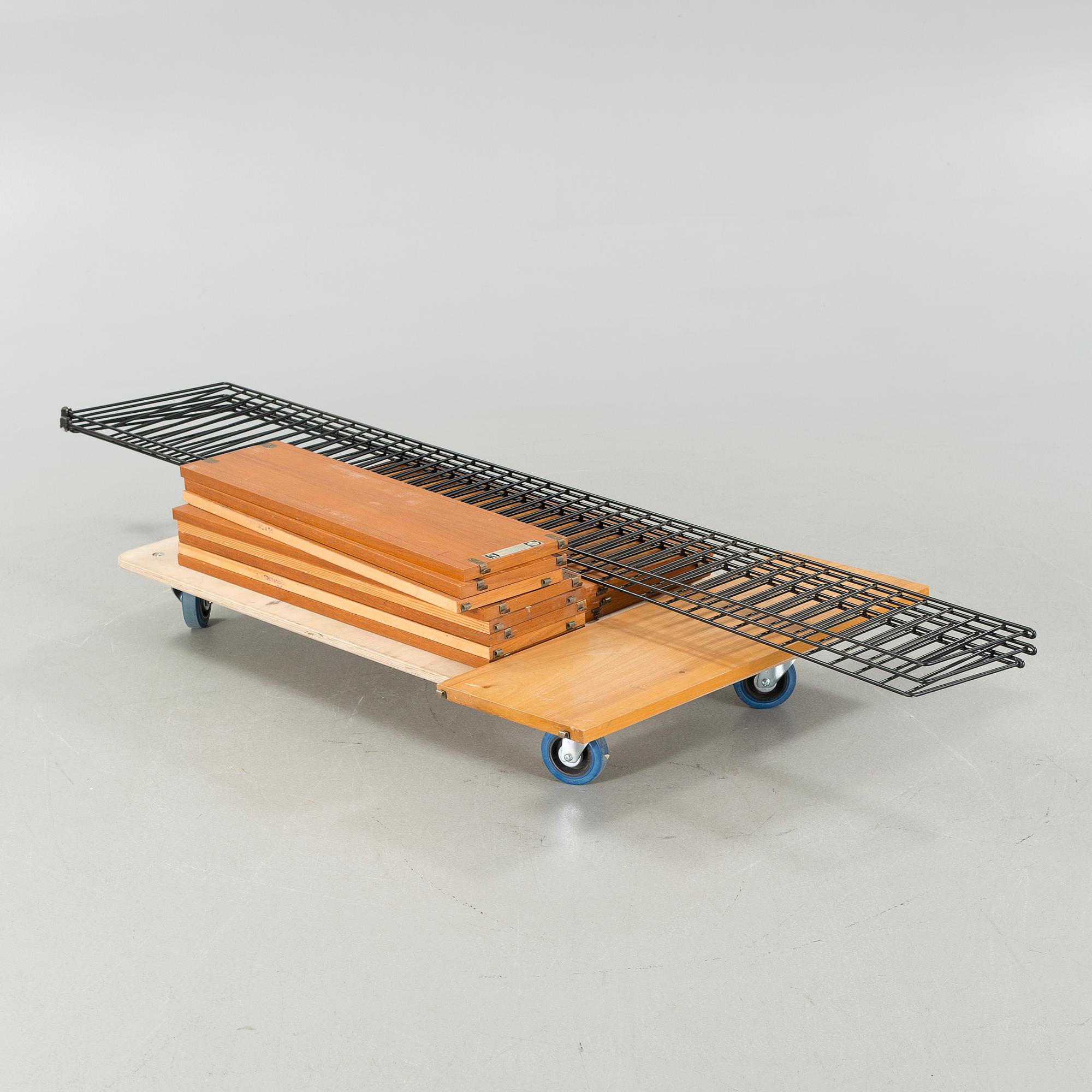 A "String" shelving system, designed by Nils Strinning, second half of the 20th cenutry.