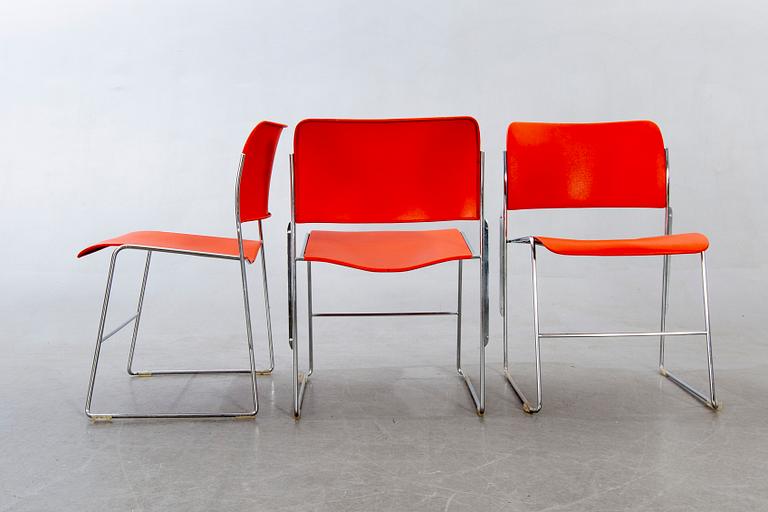 David Rowland, a set of six "40/4" chairs later part of the 20th century.