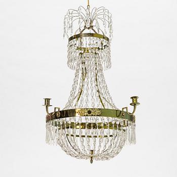 An Empire chandelier, first half of the 19th century.