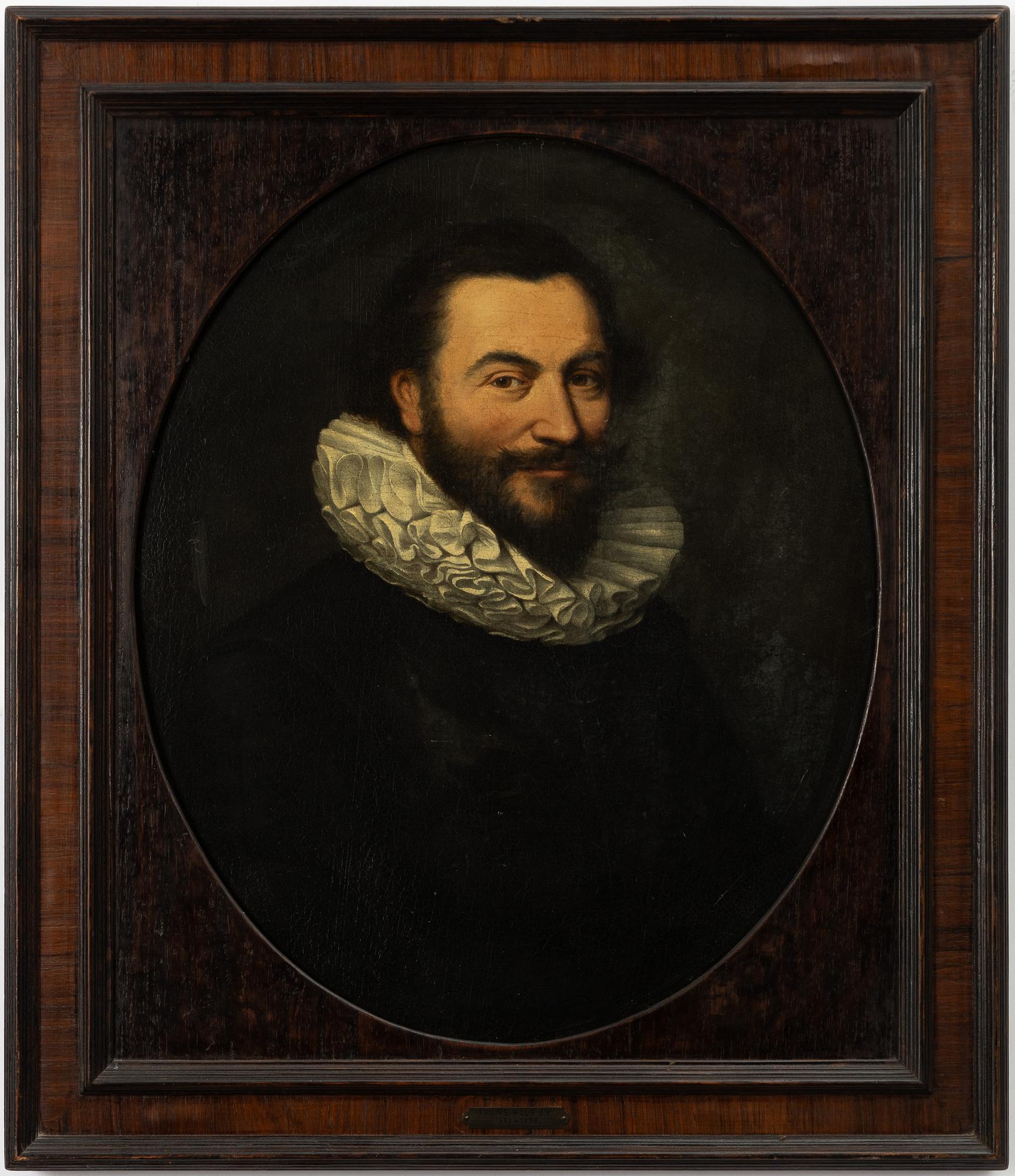Dutch school, probably 17th century, Gentleman with a millstone collar.