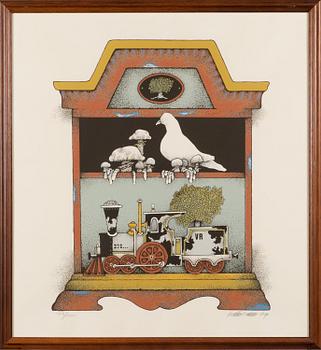 RAIMO KANERVA, serigraphs, set of 4, signed, dated -79 and numbered.