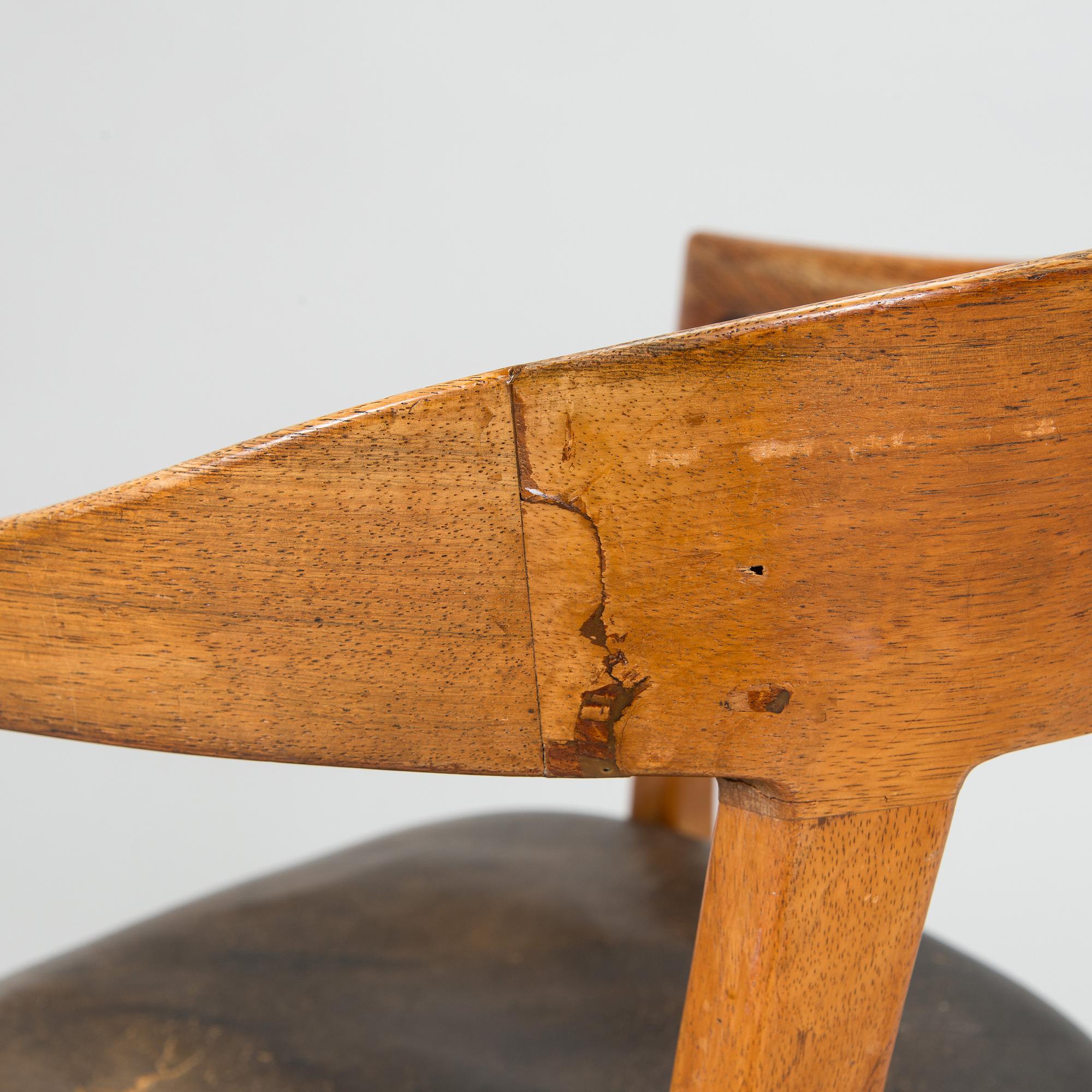 Ole Wanscher, A rosewood armchair, model J2883, cabinetmaker AJ Iversen, Denmark 1960s.