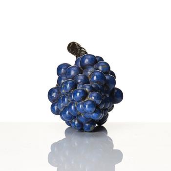 Hans Hedberg, a faience sculpture of a bunch of grapes, Biot, France.