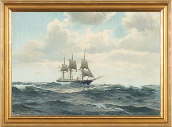 Christian Benjamin Olsen, oil on canvas, signed C Benjamin Olsen.