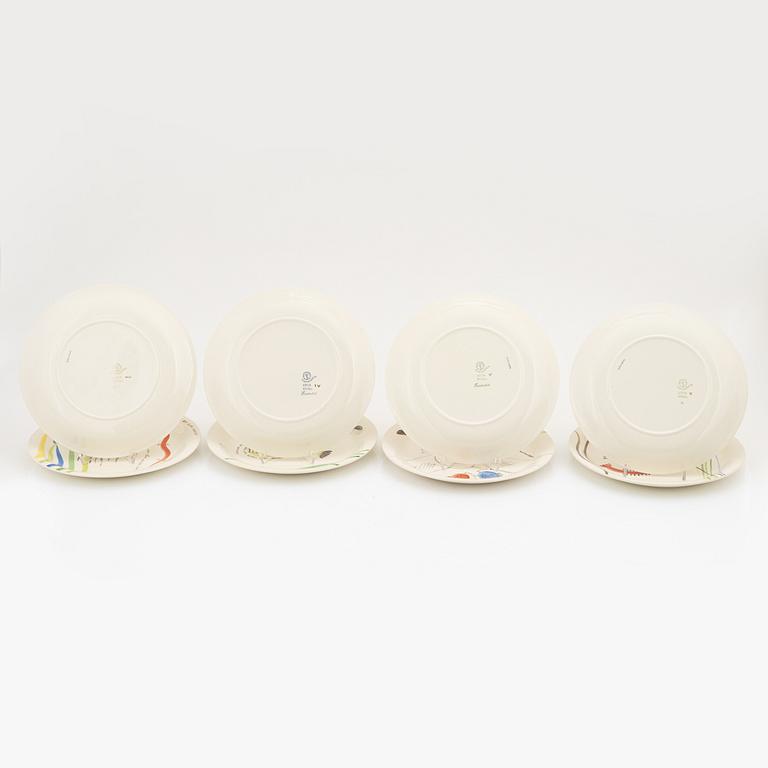 Stig Lindberg, a 'Löja' creamware 20 part service, Gustavsberg, Sweden 1948-62.