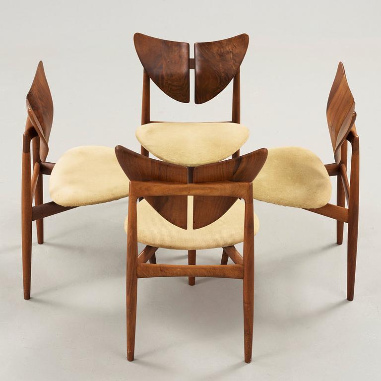 Kurt Østervig, a five pieces dining set, Brande Møbelfabrik, Danmark 1950's-60's.