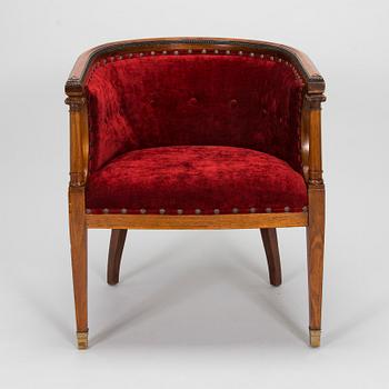 An early 20th century armchair.