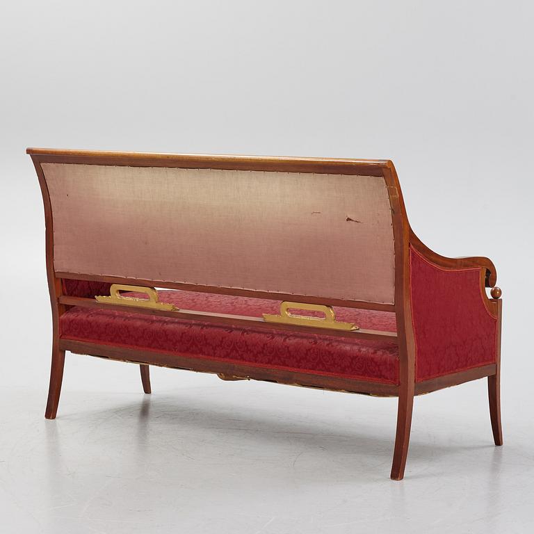 An empire style sofa, ca 20th Century.