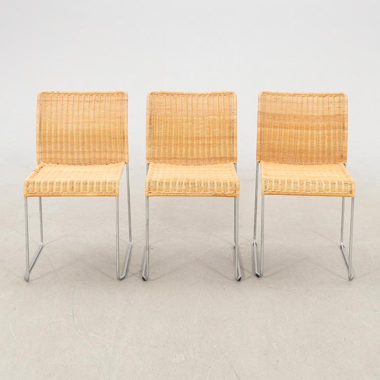 Tito Agnoli, chairs 6 pcs S21, Italy, late 20th century.