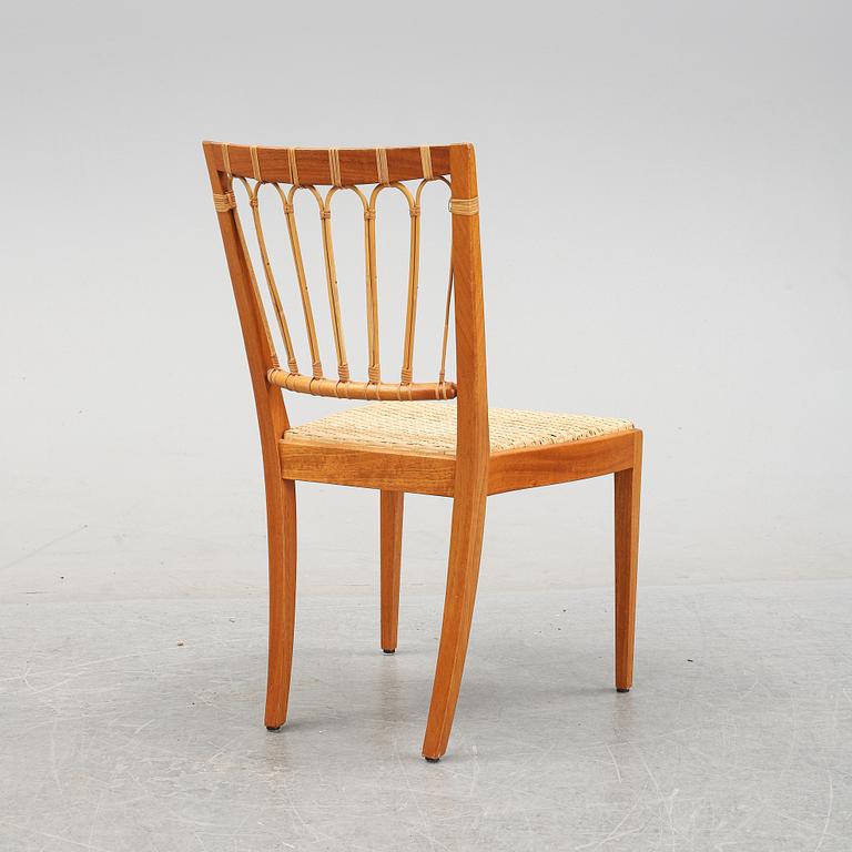 A mahogany chair, model 1165, designed by Josef Frank in 1947, Firma Svenskt Tenn.