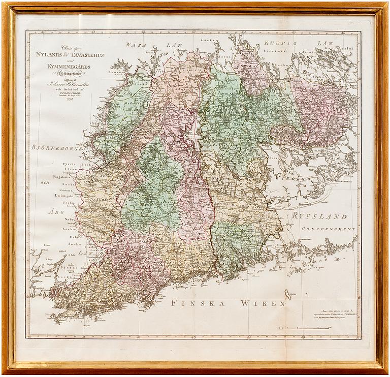 A MAP OF SOUTH-EAST FINLAND.