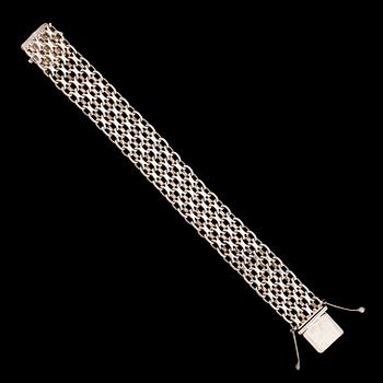 ARMBAND, silver, J&A, 1973. Vikt ca 34 gram.