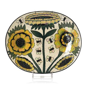 159A. Birger Kaipiainen, a ceramic dish, Arabia, Finland.