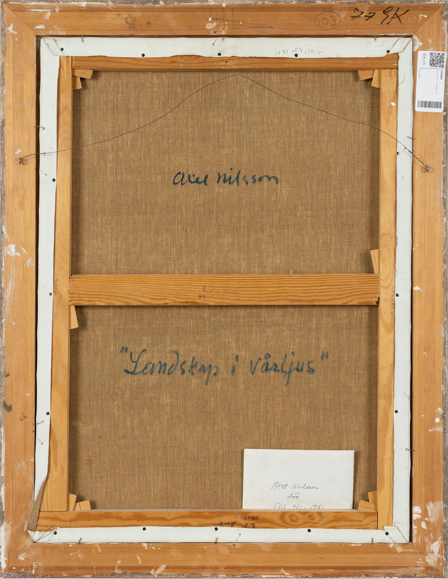 Axel Nilsson, "Landskap i vårljus".