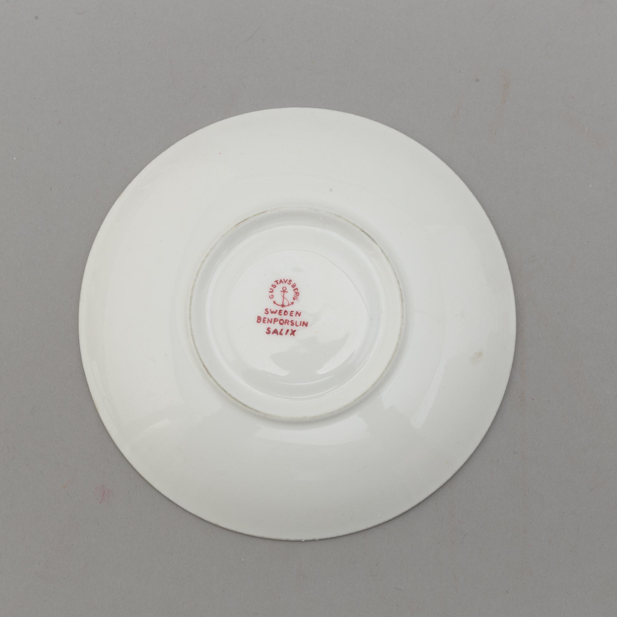 STIG LINDBERG, kaffeservis, 15 delar, porslin, "Salix", Gustavsberg.