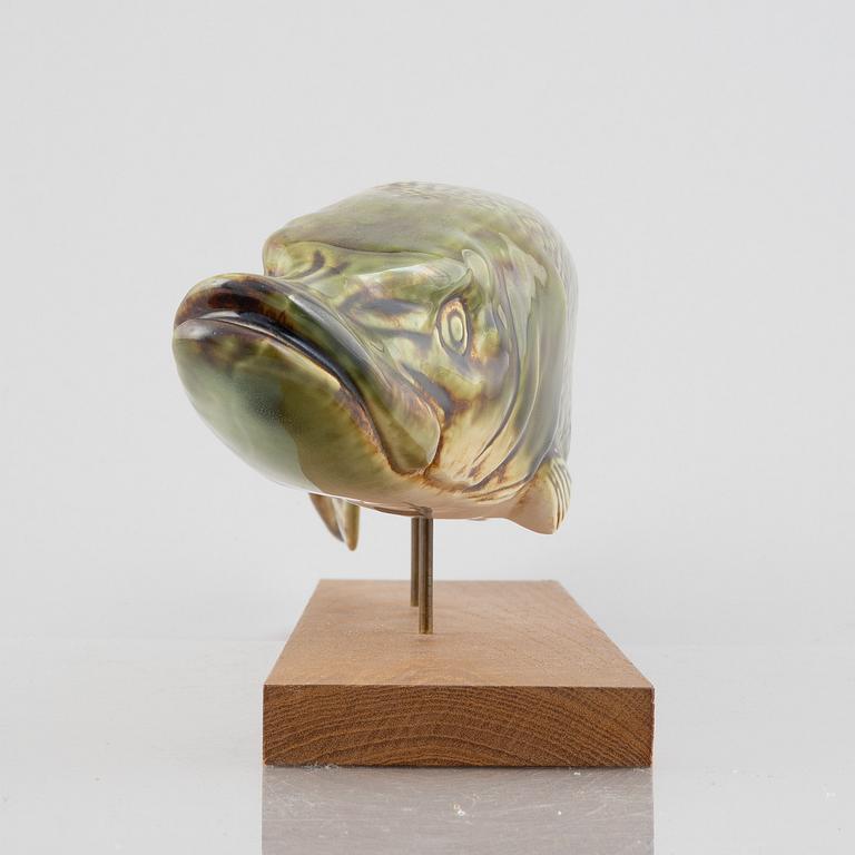 Sven Wejsfelt, a stoneware pike figurine/sculpture, Gustavsberg, Sweden.