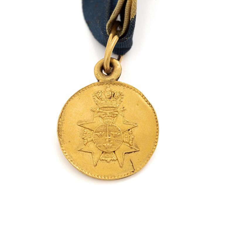 Karl XIII, two miniature order insignia, first part 19th century.