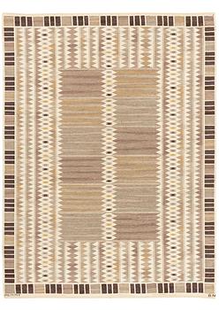 225. Barbro Nilsson, a carpet, "Salerno grå", ("Kristianstad"), flat weave, ca 273 x 207 cm, signed AB MMF BN.