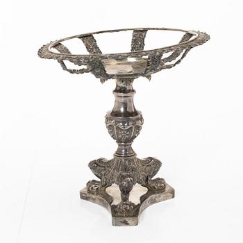 Empire, Jacob Lenholm, bordsuppsats, silver, Stockholm 1833.