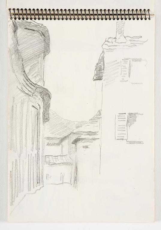 Lotte Laserstein, 4 skissböcker med blyertsteckningar.