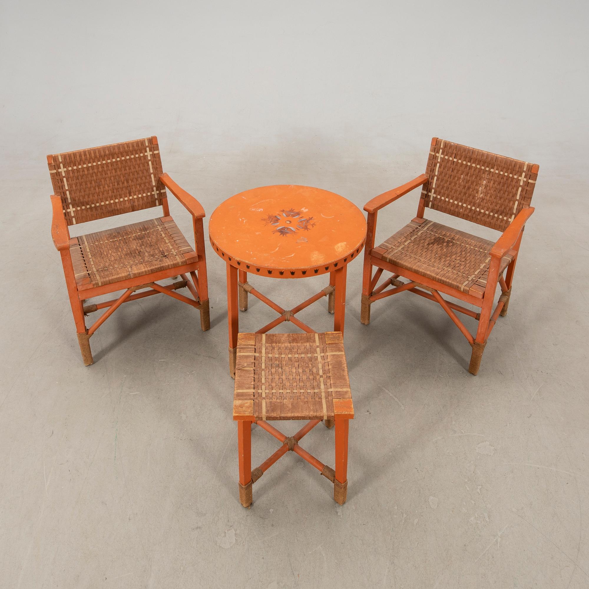 Garden furniture 4 pcs 1940s.