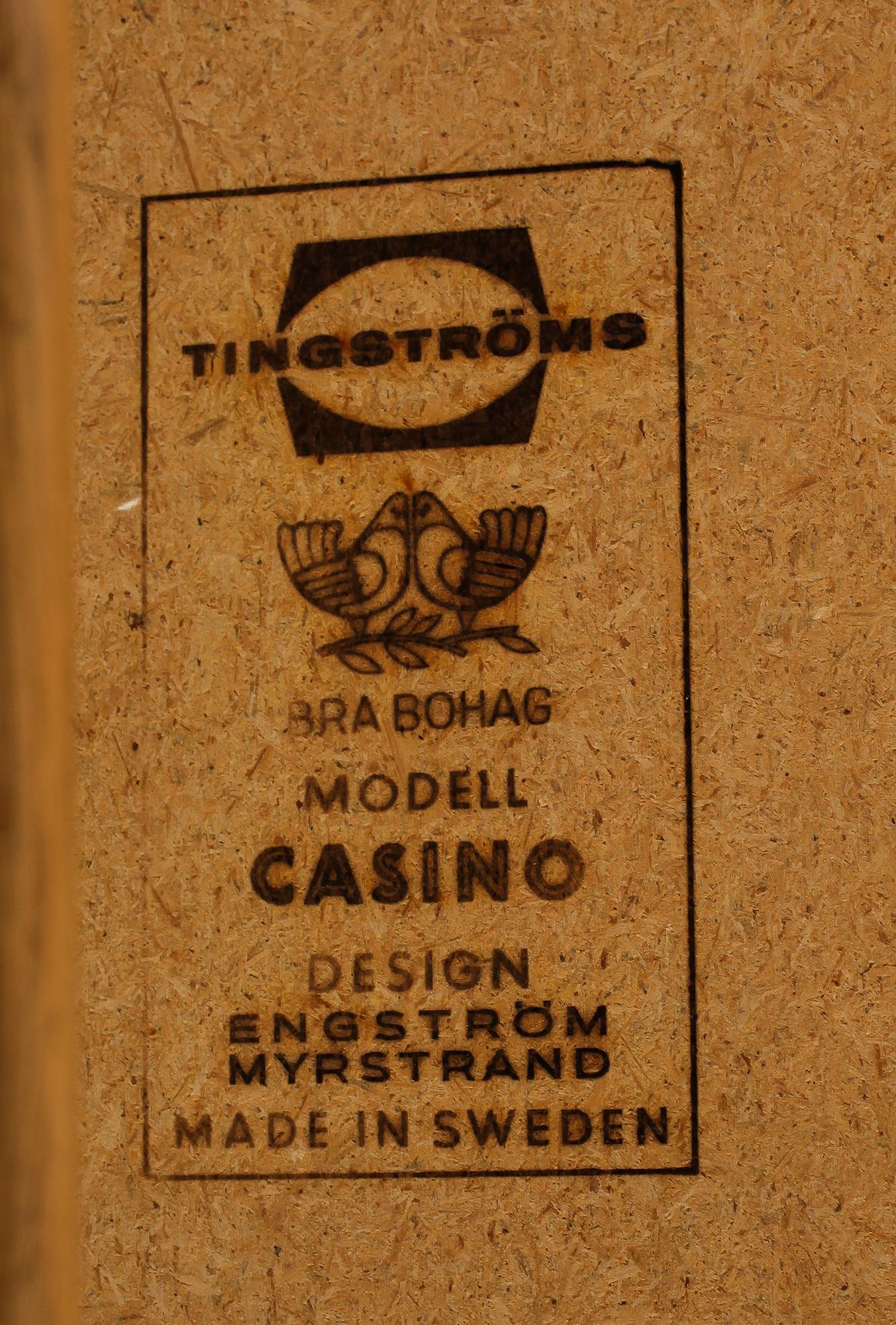 HALLMÖBEL, "Casino", Engström och Myrstrand, Tingströms, 1900-talets andra hälft.