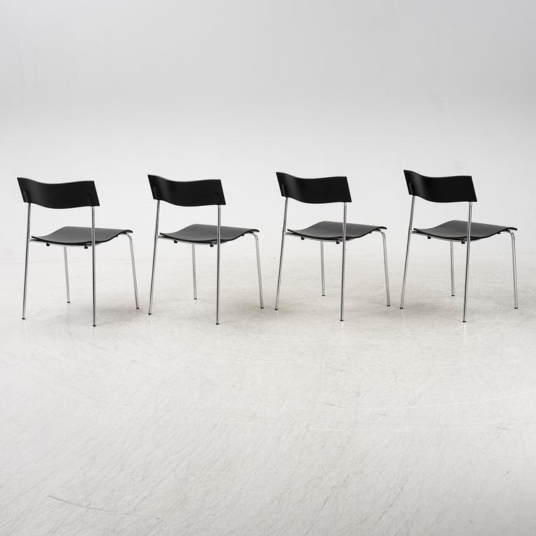 A set of four 'Campus' chairs by Johannes Foersom & Peter Hiort-Lorenzen for Lammhults, designed 1992.