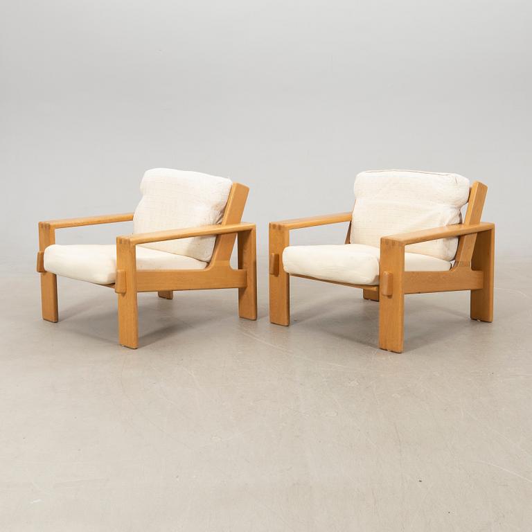Esko Pajamies, a pair of "Bonanza" armchairs for Asko Furniture Finland, 1960s/70s.