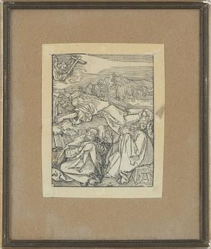 Albrecht Dürer, wood cut, 3, probably 18th Century.