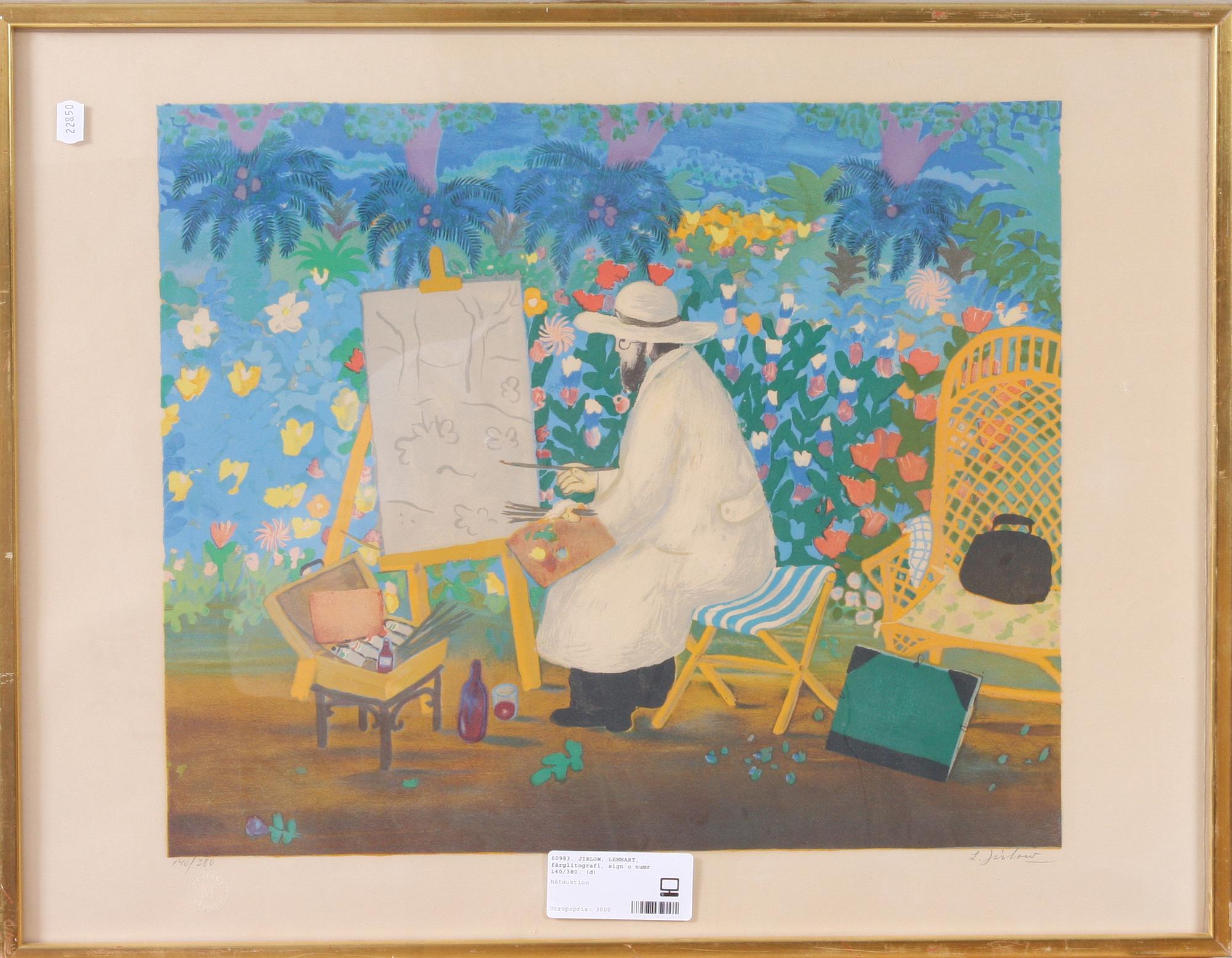 JIRLOW, LENNART, färglitografi, sign o numr 140/380.