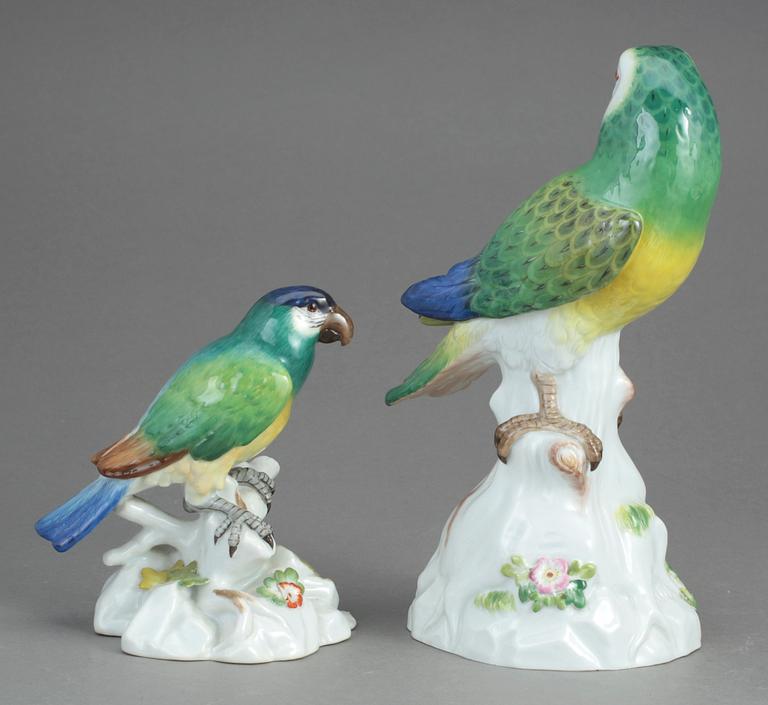 FIGURINER, 2 st, porslin, Meissen.