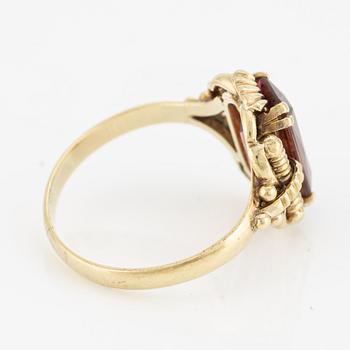 Ring, 14K gold with tourmaline.